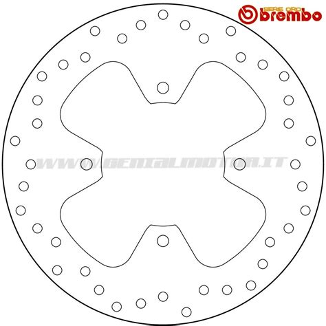 Brake Disc Fixed Brembo Serie Oro Rear For Yamaha X City