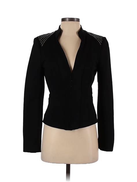 White House Black Market Solid Black Blazer Size 4 78 Off Thredup