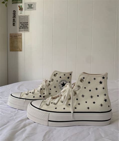 Star Converse ☆ Converse Design Cute Converse Swag Shoes