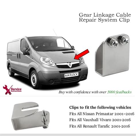 Zahnrad Verbindungs Kabel Reparatur System Clip F R Vauxhall Vivaro Van