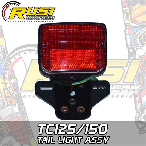 TC125 150 Tail Light Assy For RUSI Motorcycles Shopee Philippines