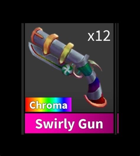 15 1 Chroma Swirly Gun MM2 Roblox Murde Mystery 2 Video Gaming