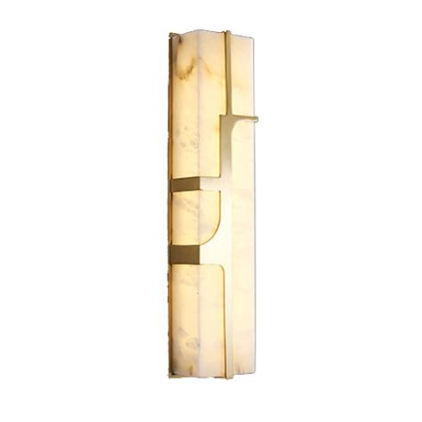 C06 Rectangle Alabaster Wall Sconce Jedaz Lighting Limited