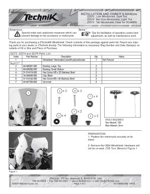 Fillable Online Installation And Owners Manual Z Low Fax Email