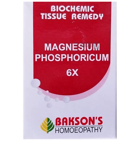 Bakson S Homeopathy Magnesium Phosphoricum Biochemic Tablet 6X Buy