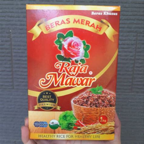 Jual Beras Merah Raja Mawar 1 KG Shopee Indonesia