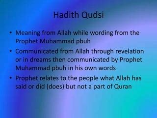 Difference Between Quran And Hadith PPT