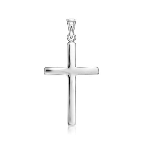 Sterling Silver Polished Cross Pendant EBay