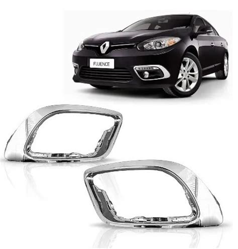 Moldura Da Grade Do Milha Renault Fluence 2014 2015 2016 2017 2018 Cromado