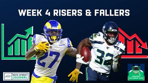 NFL Week 4 Fantasy Football Risers Fallers Usage Cordarrelle