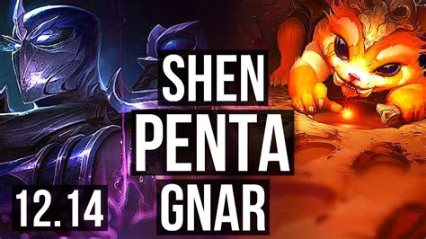 SHEN Vs GNAR TOP Penta 10 2 7 600 Games Legendary NA Diamond