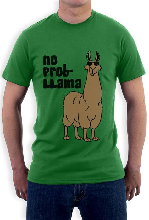 No Prob Llama T Shirt Ask Me About Llama Hipster Swag Indie Drama Tee