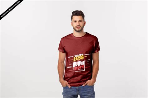 Free Brown T-Shirt Mockup PSD Template - Mockup Den