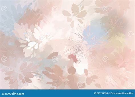 Background Image With Abstract Flowers A Soft Color Palette For A