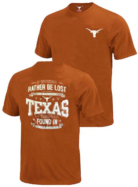 Texas Longhorns Tx Orange In Texas 2 Sided Short Sleeve T Shirt By