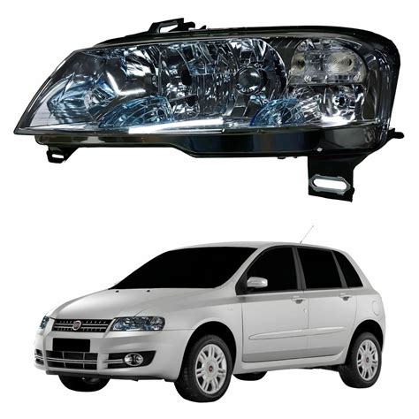 Farol Fiat Stilo Cromado