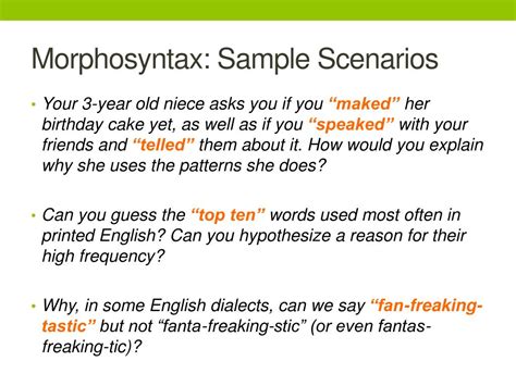 Ppt Linguistic Preliminaries Part Ii Intro To Morphosyntax Powerpoint Presentation Id1400910