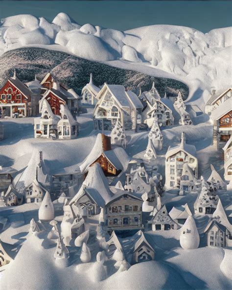 Miniature Snow Village 2 by HandsomeBlizzard on DeviantArt