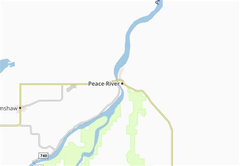 MICHELIN Peace River map - ViaMichelin