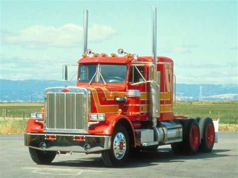 Mid 80s Peterbilt 359 Big Rig Trucks Tow Truck Semi Trucks Cool