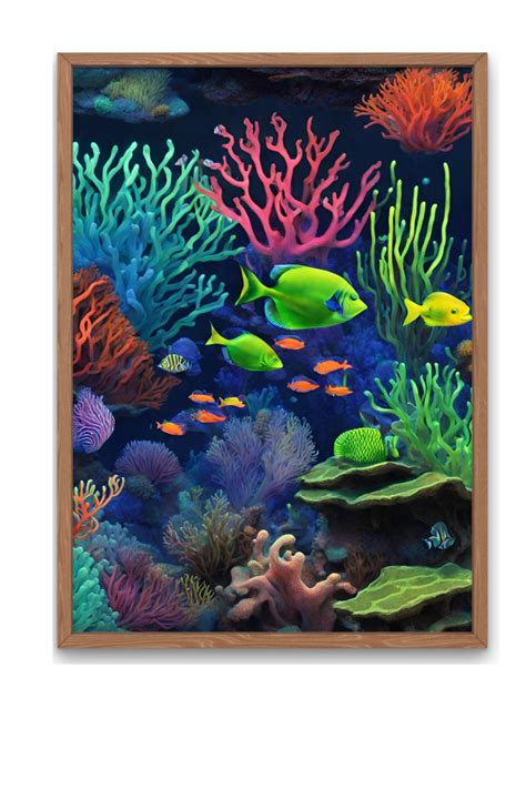 Fish Oil Painting Digital Art - Etsy