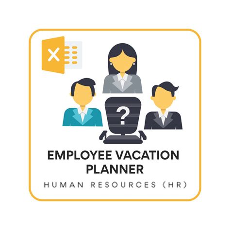 Employee Vacation Planner Excel Template - Etsy