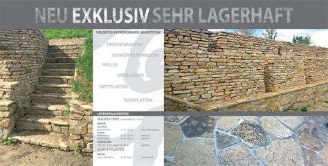 Granit Mauersteine Gabler Natursteine