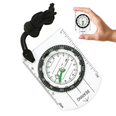 Compass Navigation Map Reading Multifunctional Waterproof Compass Camping Hiking Scale Ruler