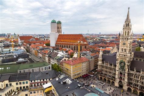 Aerial view on Marienplatz town hall Stock Photo by ©bloodua 81935954