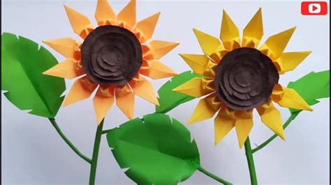 Papel Origami Girasol A Guide To Creating Vibrant Sunflower Paper Art Easy Origami Tutorial