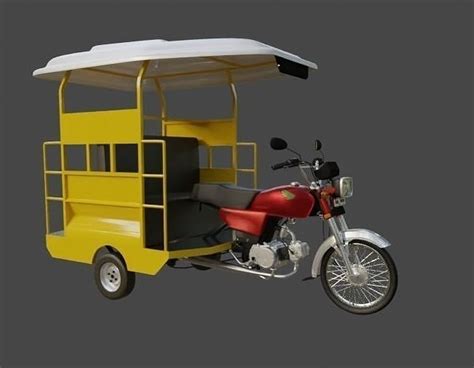 Motorcycle rickshaw 3D model | CGTrader