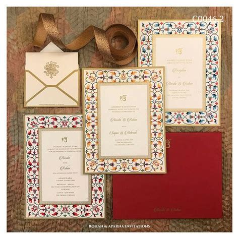 Rohan Aparna Invitations Indian Wedding Invitation Card Design