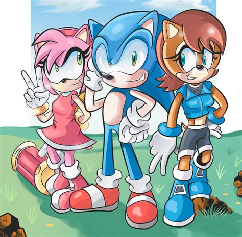 Archie Amy Sonic And Sally 256 By Kintobor On Deviantart