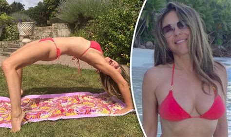 Elizabeth Hurley Thrills Fans As She Flaunts Pert Posterior In Red Bikini Celebrity News