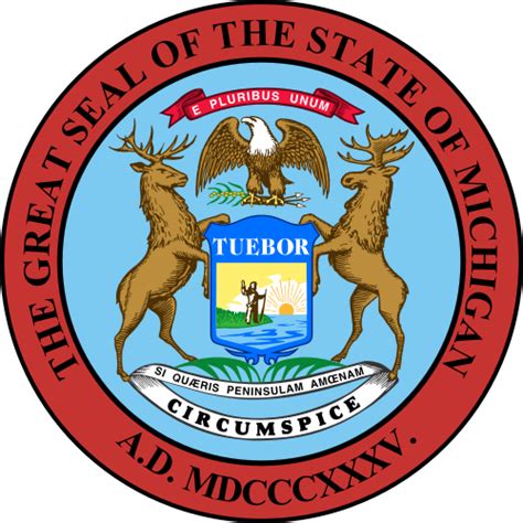 Fileseal Of Michigansvg Wikimedia Commons