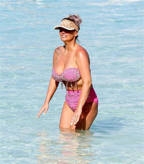 Kerry Katona In Pink Bikini At A Resort Ayada In Maldives Gotceleb