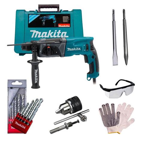 Martelete Combinado Sds HR2470 220V 800w Makita Kit De Ferramentas