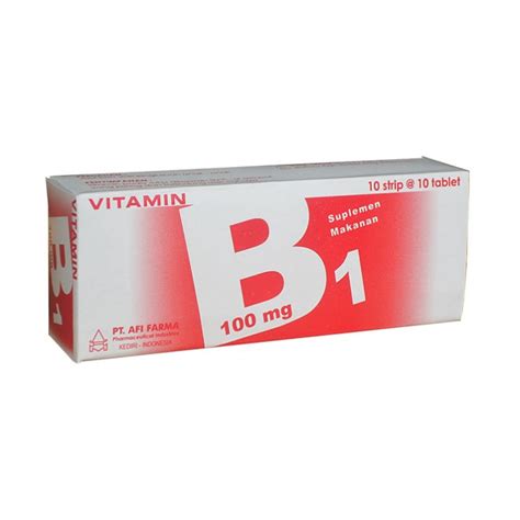 Jual Vitamin B1 100 Mg Box 100 Tablet Shopee Indonesia