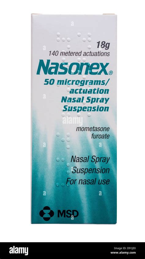 Nasonex Nasal Spray Mometasone Furoate Banque De Photographies Et D