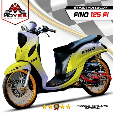 Jual Decal Fino 125 Fi Stiker Fullbody Design 2 Warna Baru Shopee