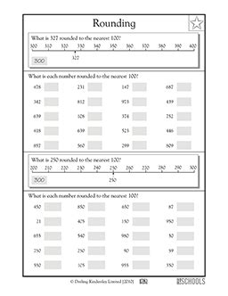 Rounding to the nearest 100 | 3rd grade Math Worksheet | GreatSchools