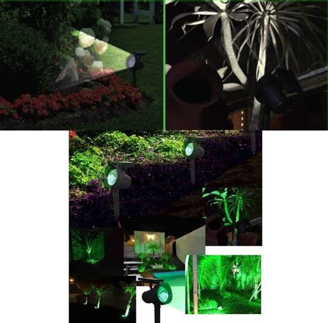 Refletor Led Solar Lumin Ria Jardim Spot Xluz Verde Branca R