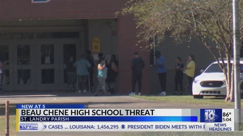 Beau Chene High School Threat Youtube