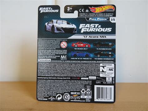 2020 HOT WHEELS PREMIUM 17 ACURA NSX FAST FURIOUS FULL FORCE 2 5