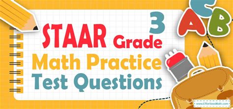 3rd Grade Staar Math Practice Test Questions Effortless Math We Help