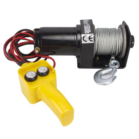 Hilltex 11302 12v Electric Winch 1500 Lb Capacity Ebay