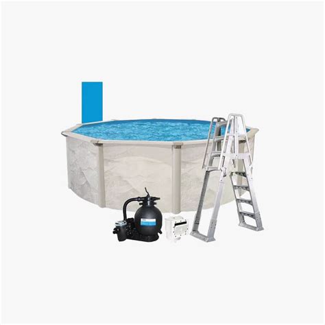 Weekender Value 18 X 48 Round Above Ground Pool Package Clean Blue