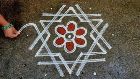 Margazhi Madham Special Star Kolam Easy New Year Rangoli Dots