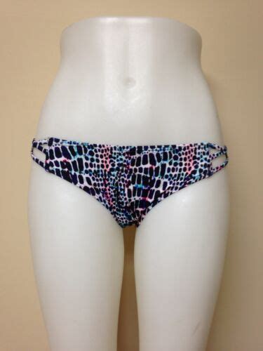 SUNDAZED Sasha Strappy Hipster Bikini Bottoms F20006 Multi Med NWT EBay