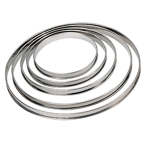 Cercle Tarte Rond Inox Bord Roul Ht Cm Acier Inox Cercles Cm